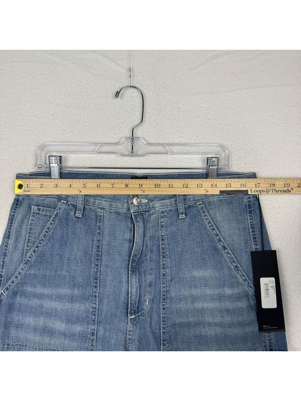 NEW Edwin Bailee Utility Pants Womens 31 Work Carpenter Denim Jeans Double Knee - Picture 6 of 11